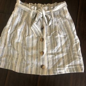 Topshop Tie Paper Bag Skirt